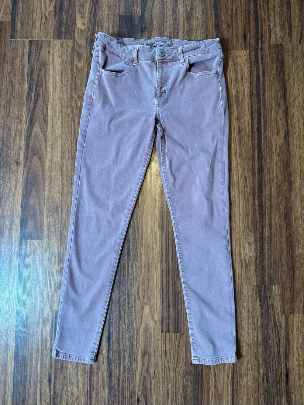 American Eagle Women’s Jegging Dusty Rose Jeans Pants Size 12 Super Stretch